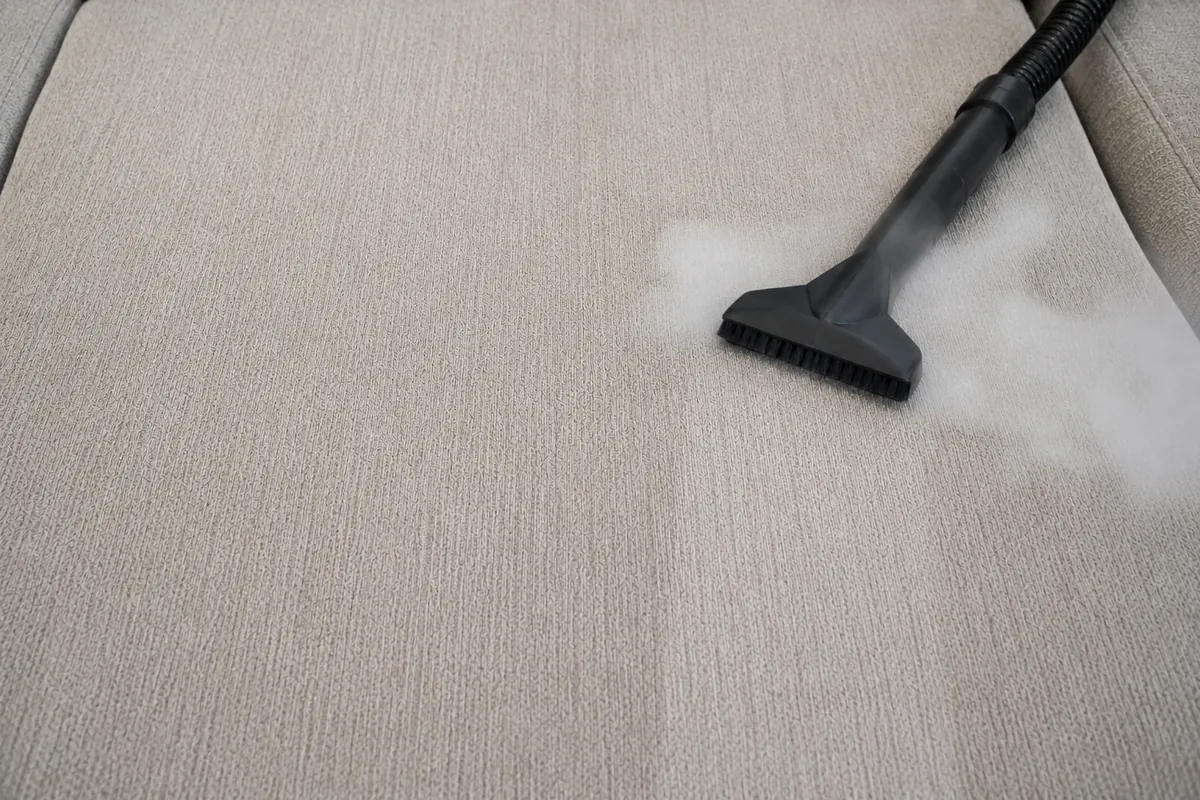 Surface after 230°F steam cleaning